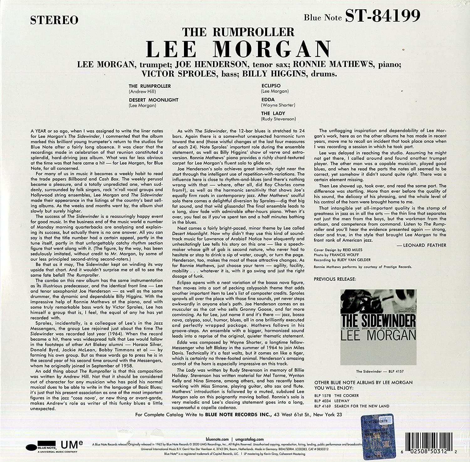 The Rumproller - Vinyl | Lee Morgan
