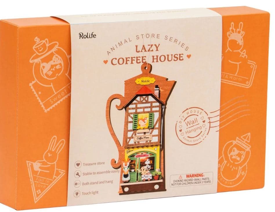 Puzzle tablou 3D - Cafenea  | Robotime