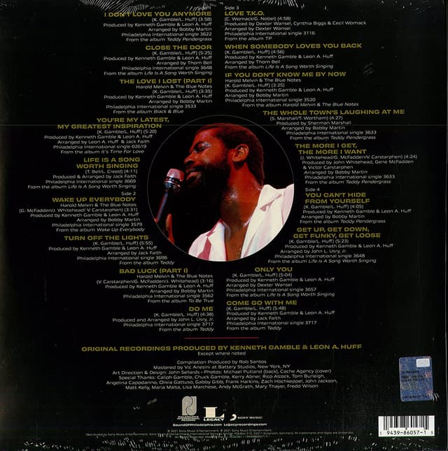 The Best Of Teddy Pendergrass - Vinyl | Teddy Pendergrass