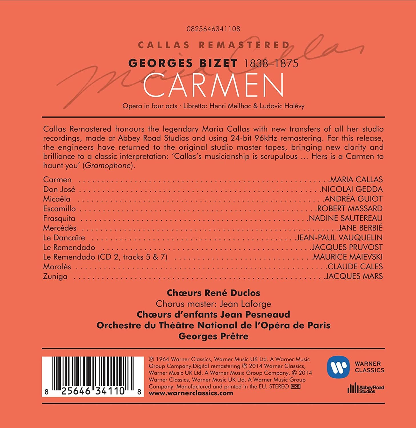 Bizet: Carmen | Maria Callas, Nicolai Gedda, Andrea Guiot, Orchestre de l'Opera National de Paris