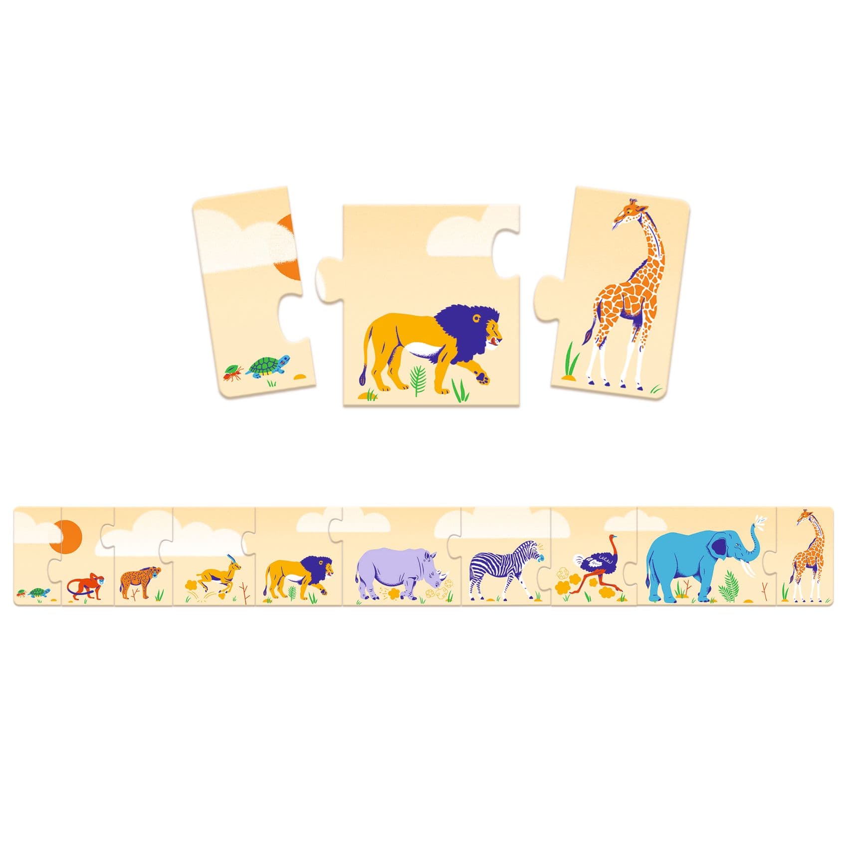 Puzzle educativ - De la mic la mare | Djeco