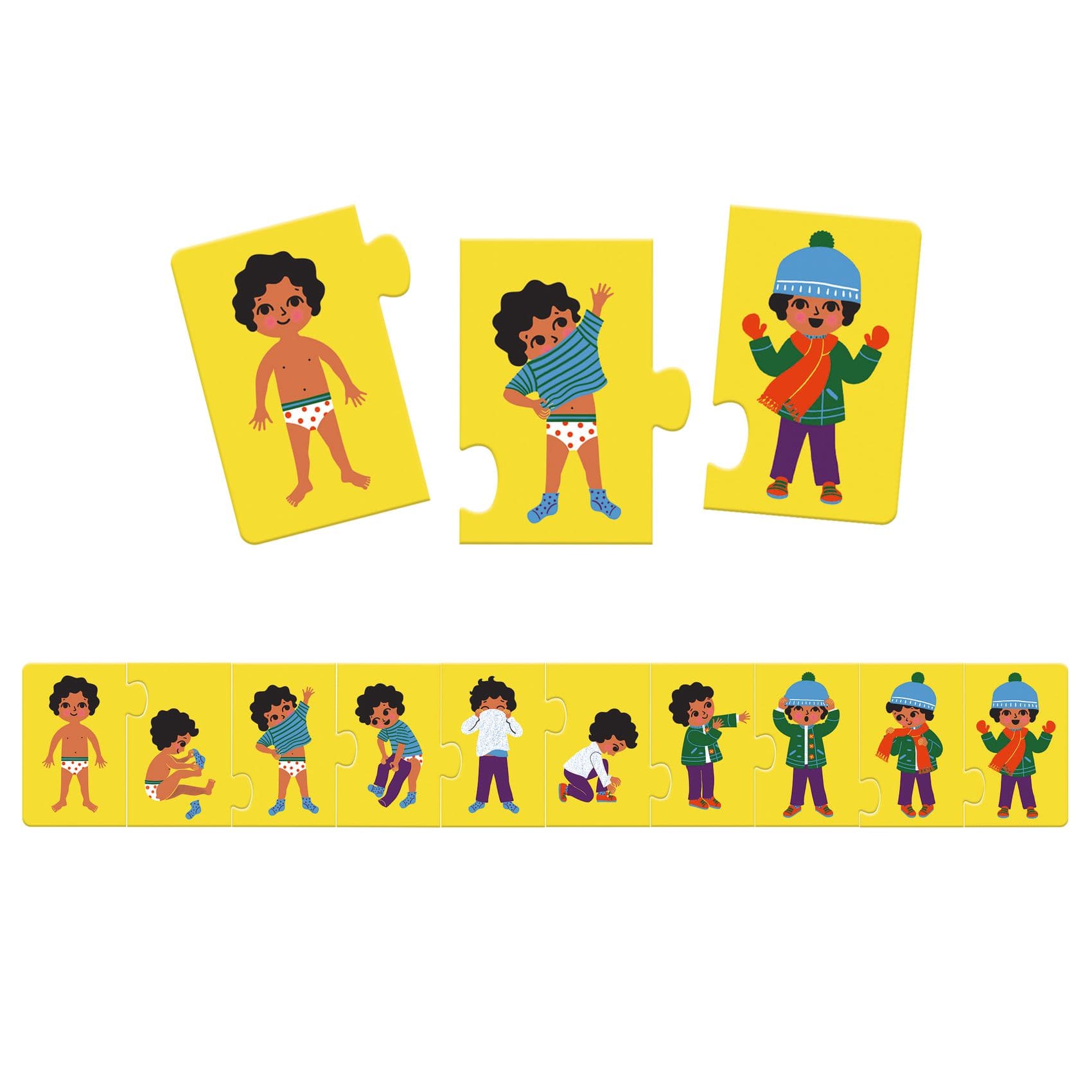 Puzzle educativ - Ma imbrac singur | Djeco