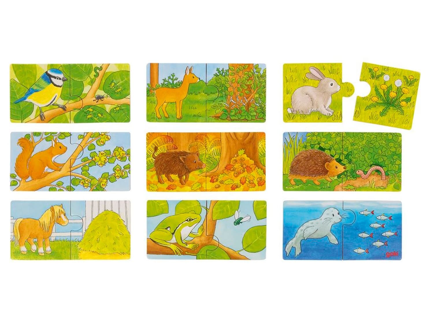 Puzzle educativ - Cine pe cine mananca? | Goki