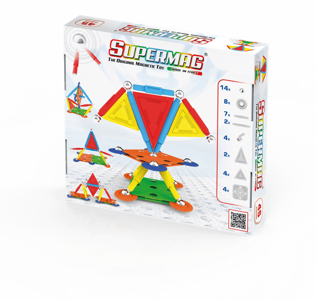 Set de constructie magnetic Projects Multicolor - 45 piese | Supermag