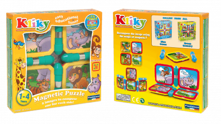 Set magnetic pentru bebelusi Kliky - Animale jungla | Supermag