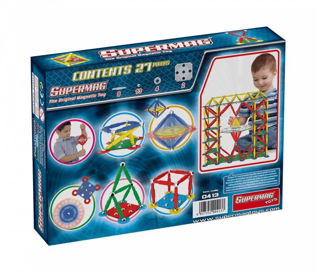 Set de constructie magnetic Classic - 27 piese | Supermag