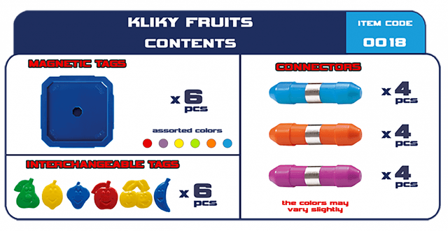 Set magnetic primar Kliky - Fructe | Supermag