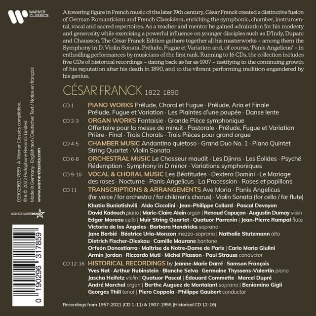 Cesar Franck: Edition | Cesar Franck, Various Artists