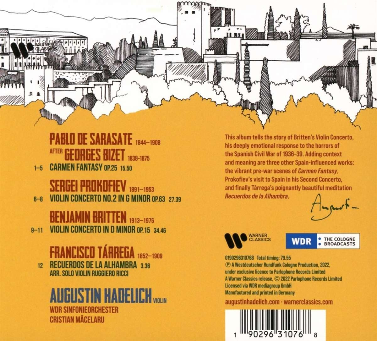 Recuerdos | Augustin Hadelich, WDR Symphony Orchestra, Cristian Macelaru
