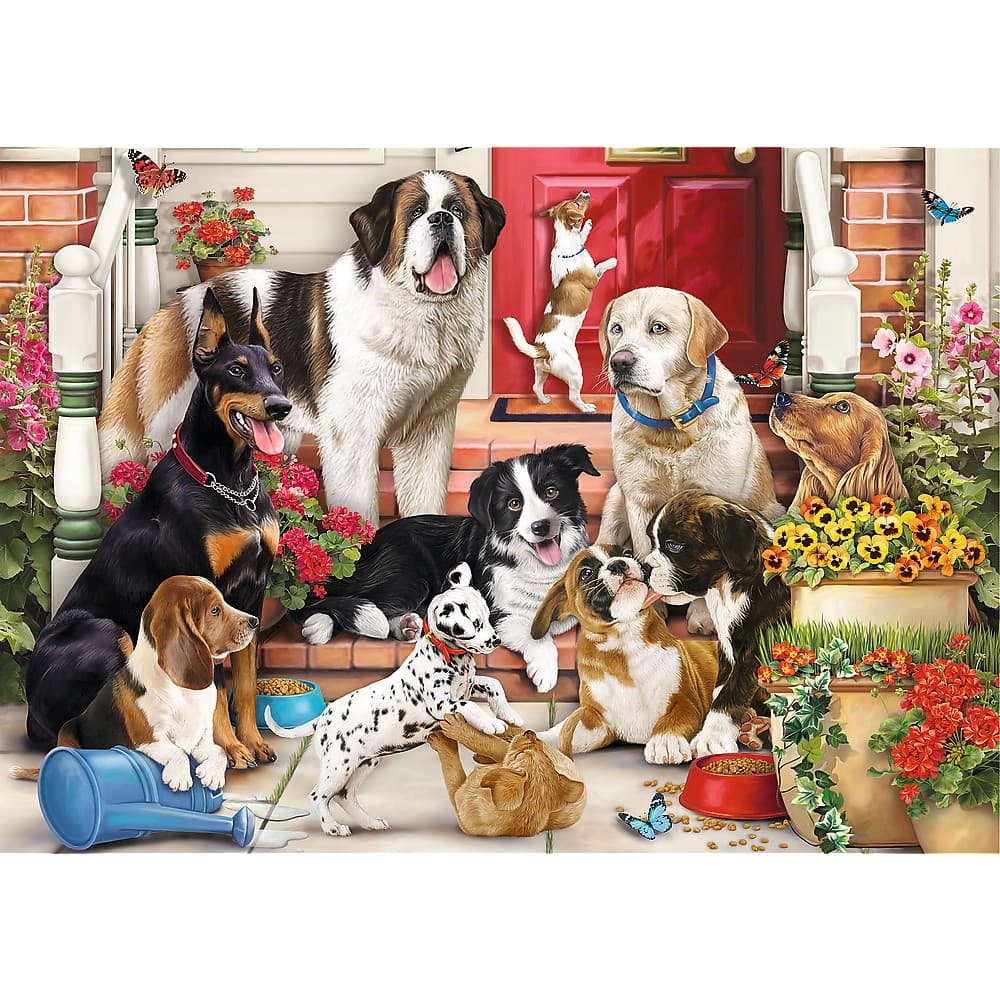 Puzzle 1000 de piese - Hidden Shapes - Doggy Fun | Trefl