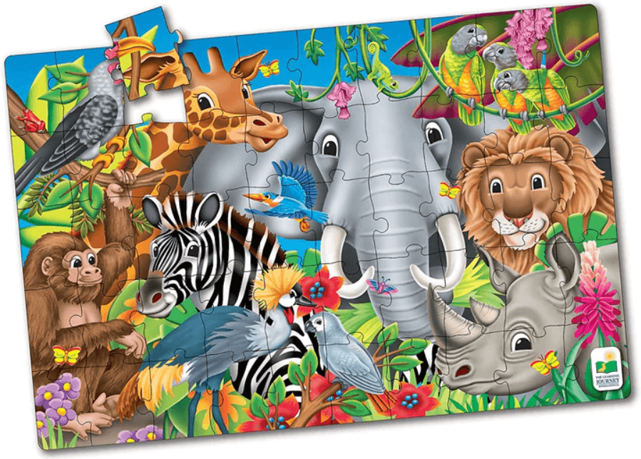Puzzle clasic - Animalele lumii - 50 piese | The Learning Journey
