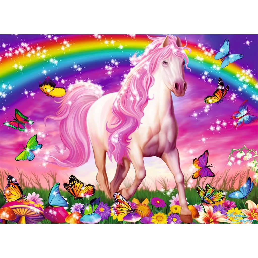 Puzzle 100 piese - XXL - Horse Dreams Glitter | Ravensburger