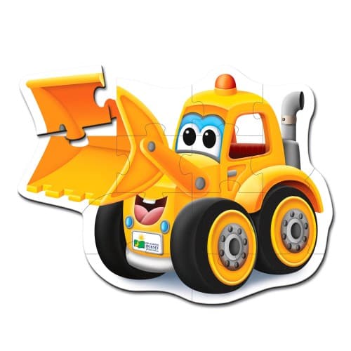 Puzzle clasic - Primul meu puzzle de podea - Excavator  | The Learning Journey