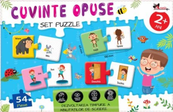Puzzle 54 piese - Cuvinte opuse | Aramis
