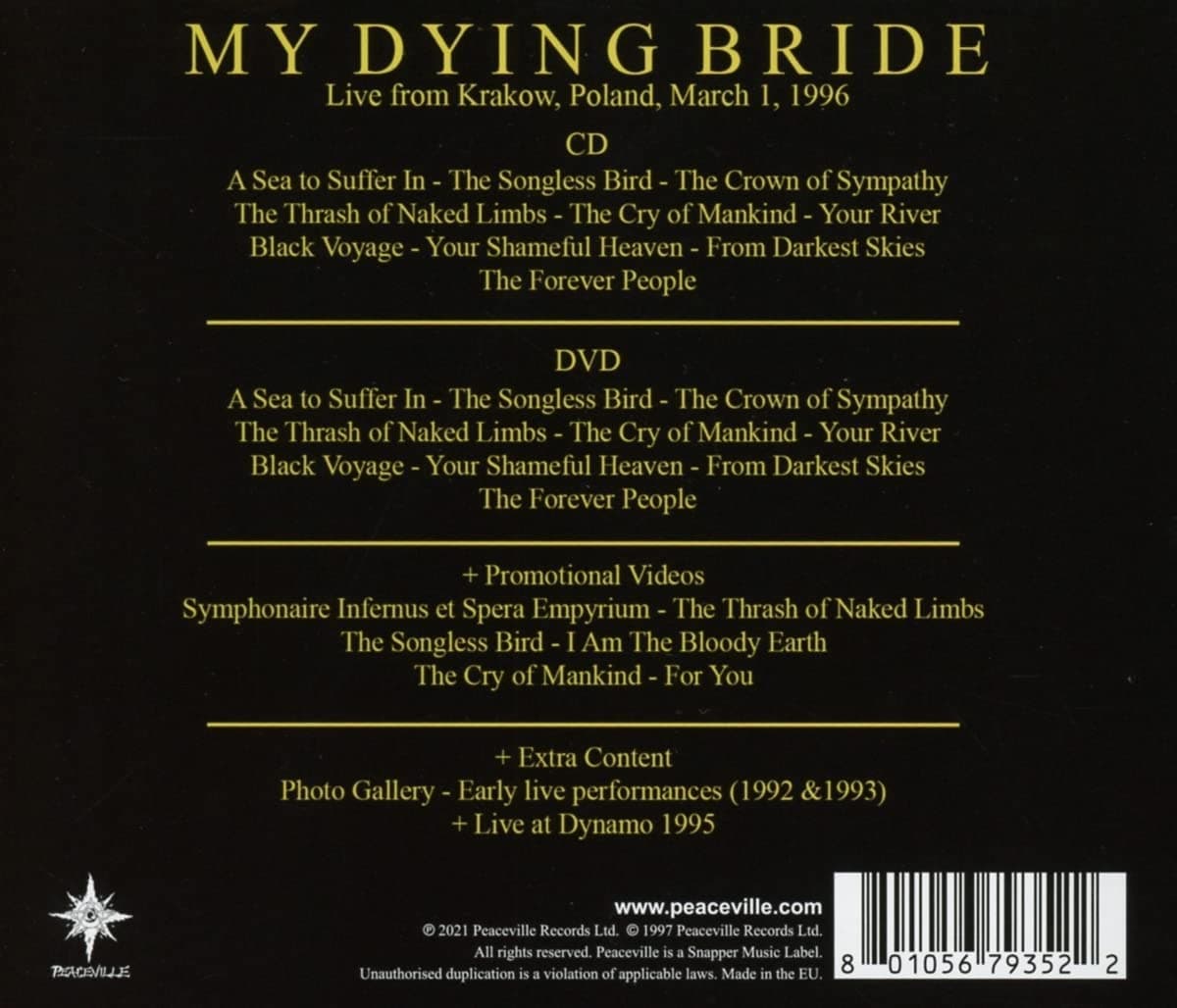 For Darkest Eyes (CD+DVD) | My Dying Bride