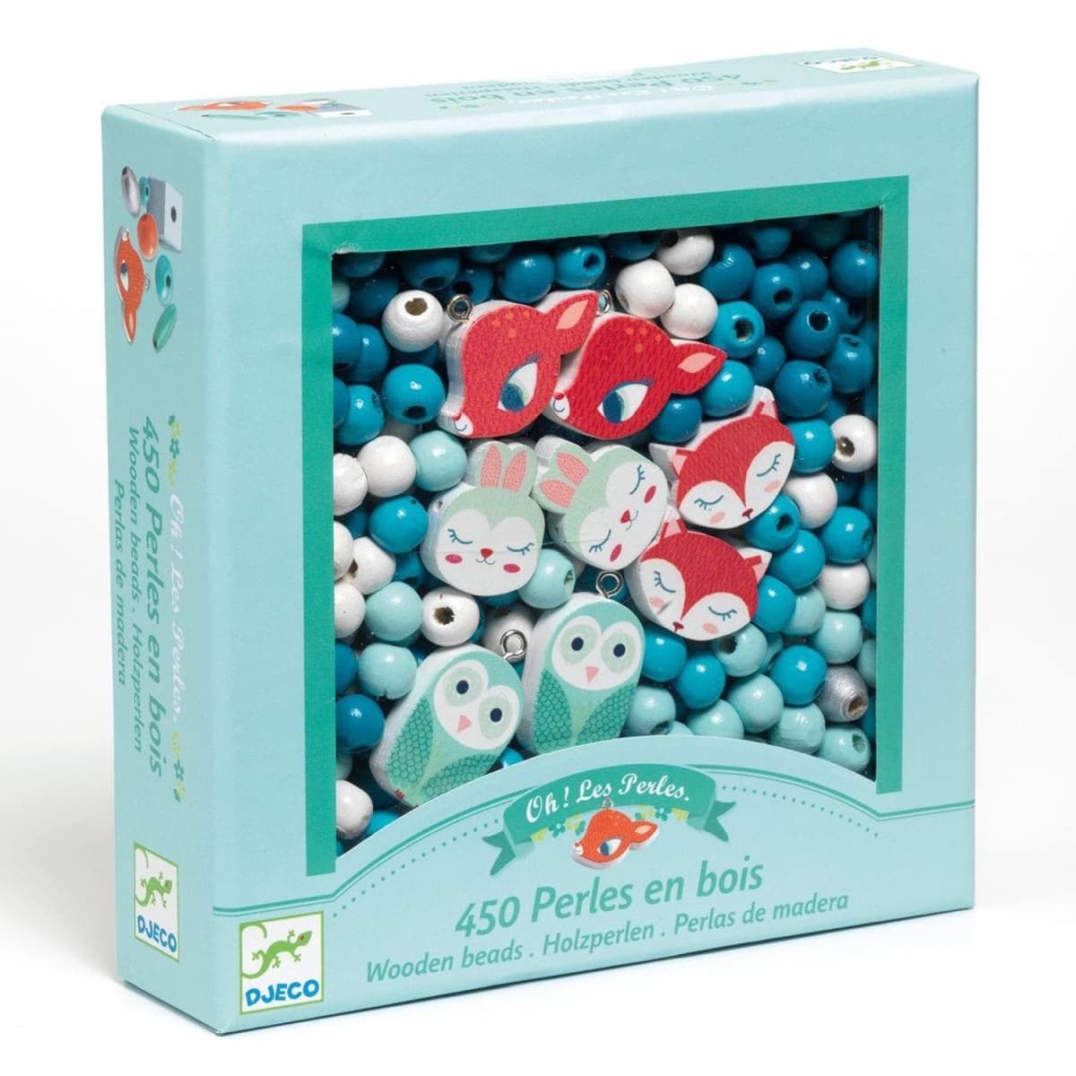 Kit creativ - Wooden Beads - Small Animals | Djeco