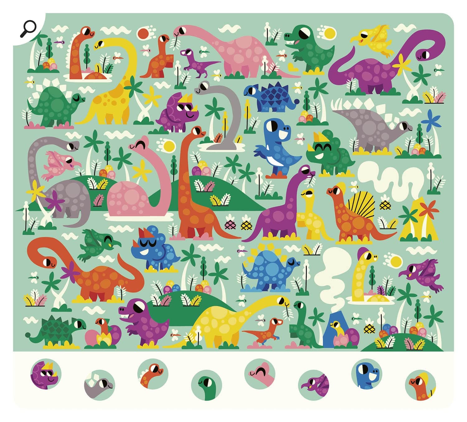 Set 20 de mini jocuri - Dinozauri | Auzou