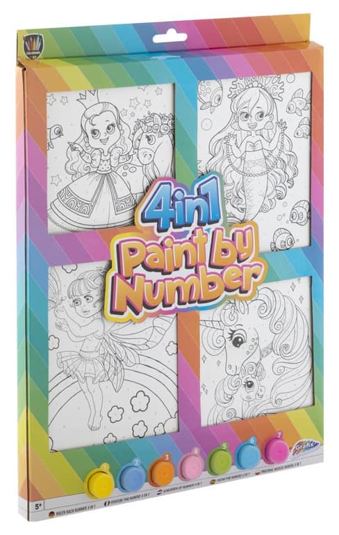 Set creativ - Paint by Numbers - 4in1 Girls | Grafix
