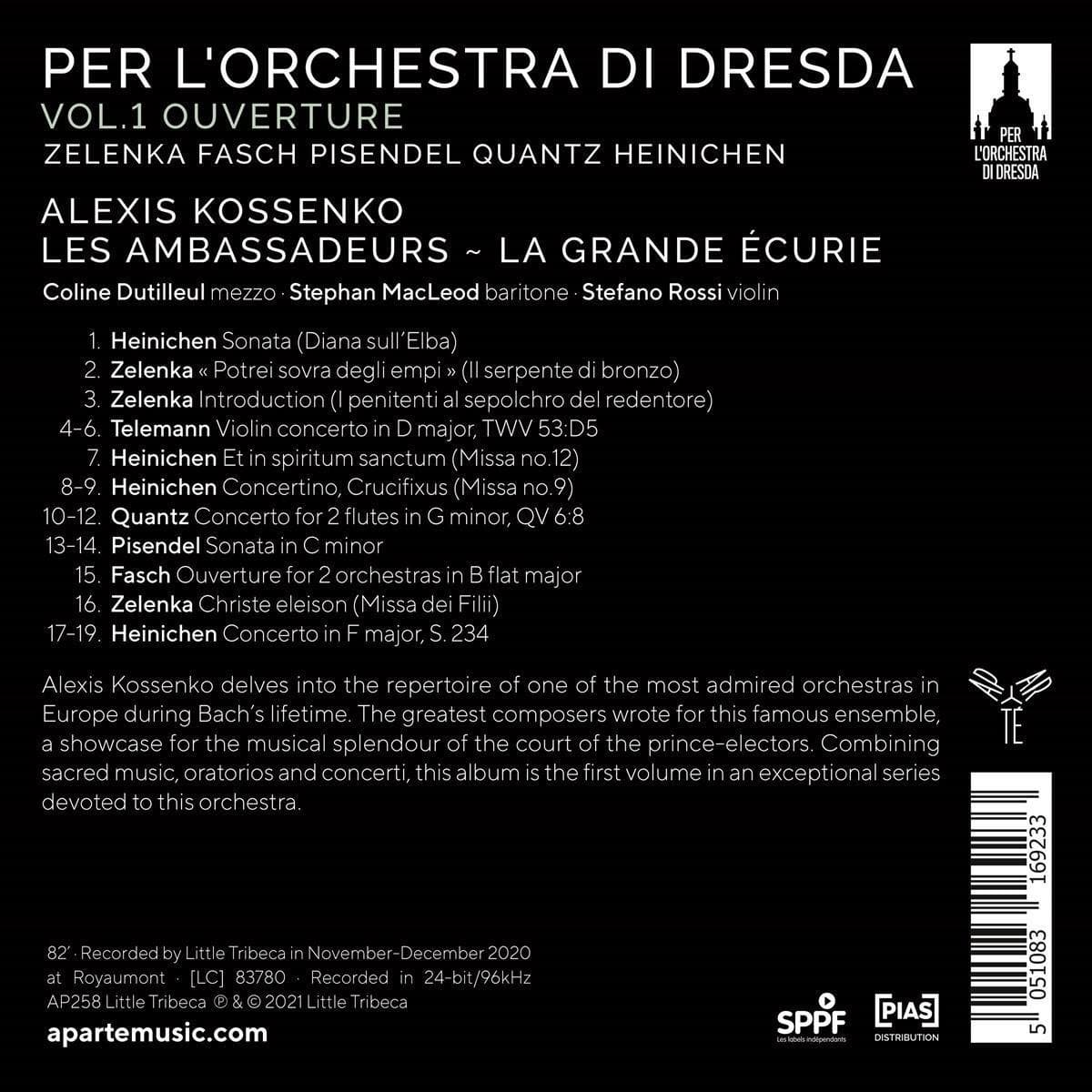 Per l'Orchestra di Dresda | Les Ambassadeurs, La Grande Ecurie, Alexis Kossenko