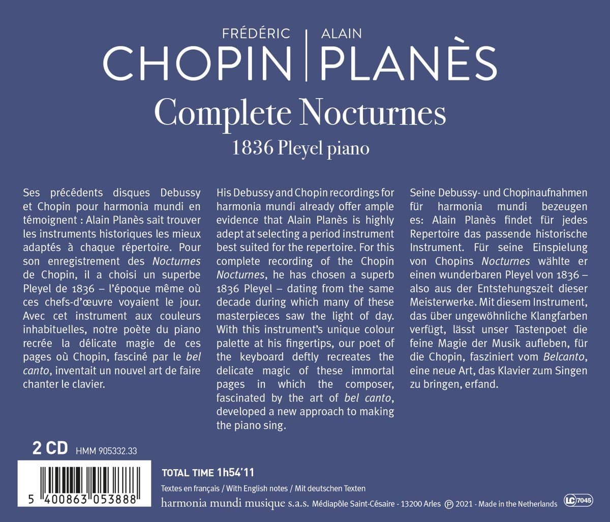 Chopin: Complete Nocturnes | Frederic  Chopin, Alain Planes