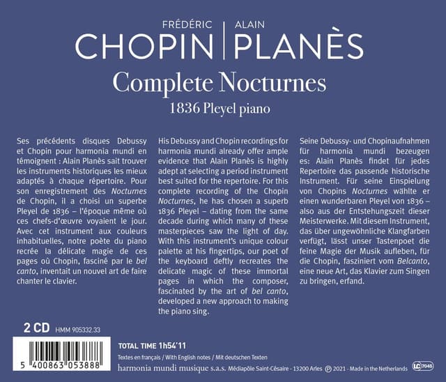 Chopin: Complete Nocturnes | Frederic  Chopin, Alain Planes