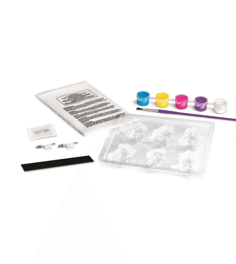 Set creativ de modelat si pictat - Zane cu sclipici   | 4M
