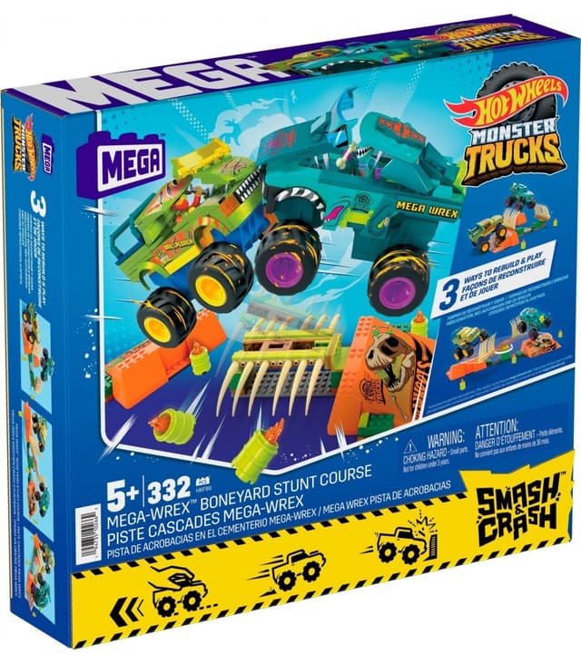 Set de joaca - Hot Wheels Monster Truck Mega Bloks | Mattel