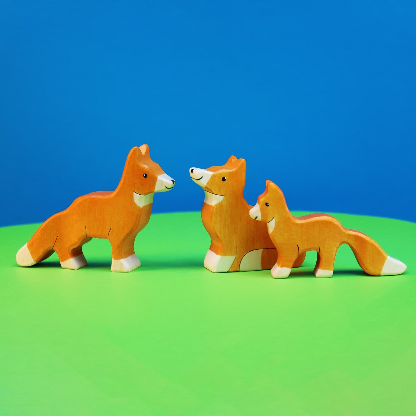 Set 3 figurine - Familie de vulpi | Didy Toys