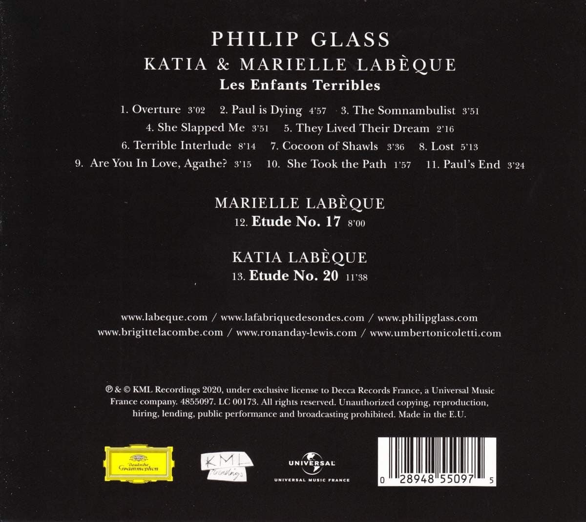 Philip Glass: Les Enfants Terribles | Marielle Labeque, Katia Labeque