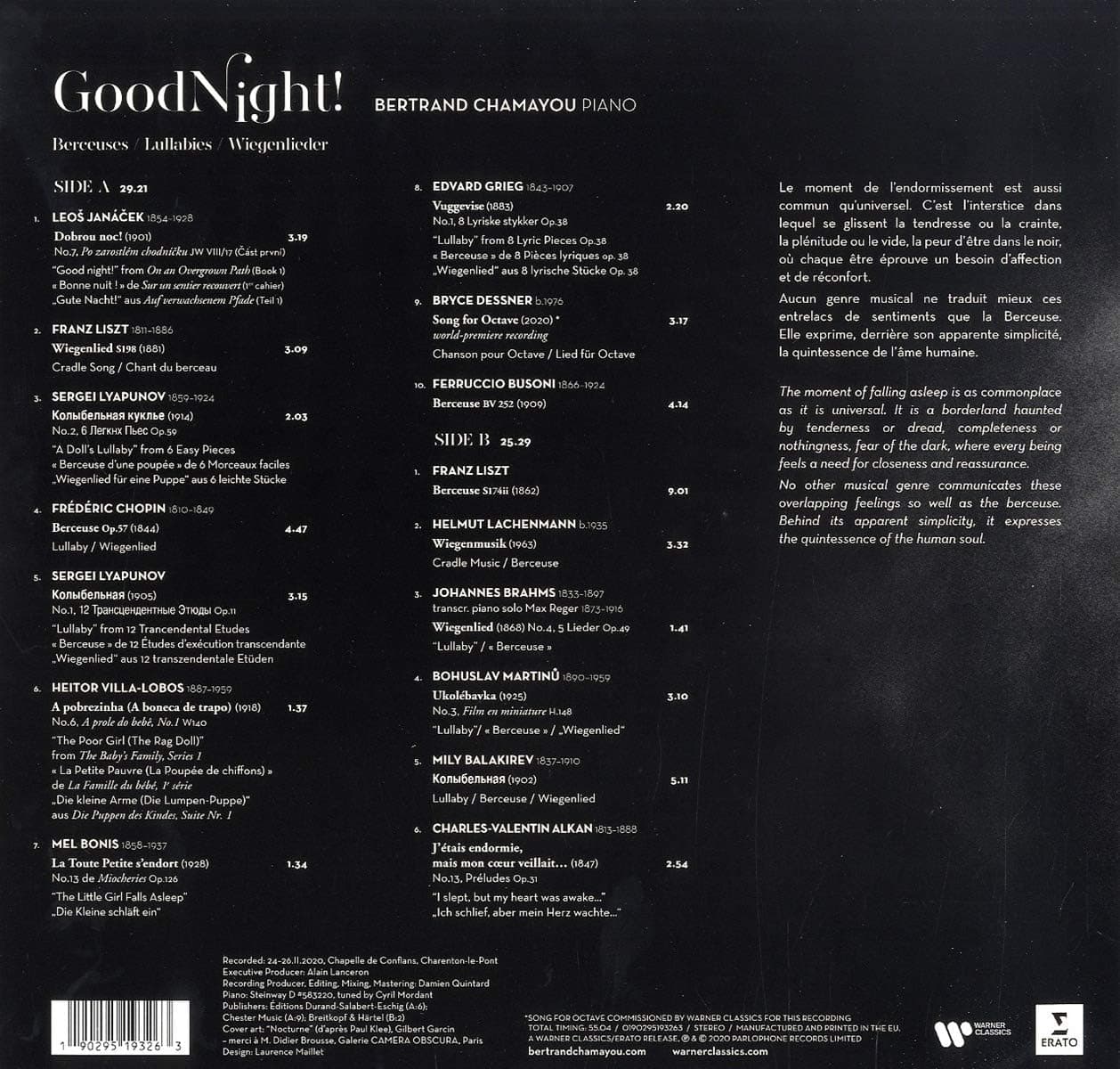 Good Night! - Vinyl | Bertrand Chamayou