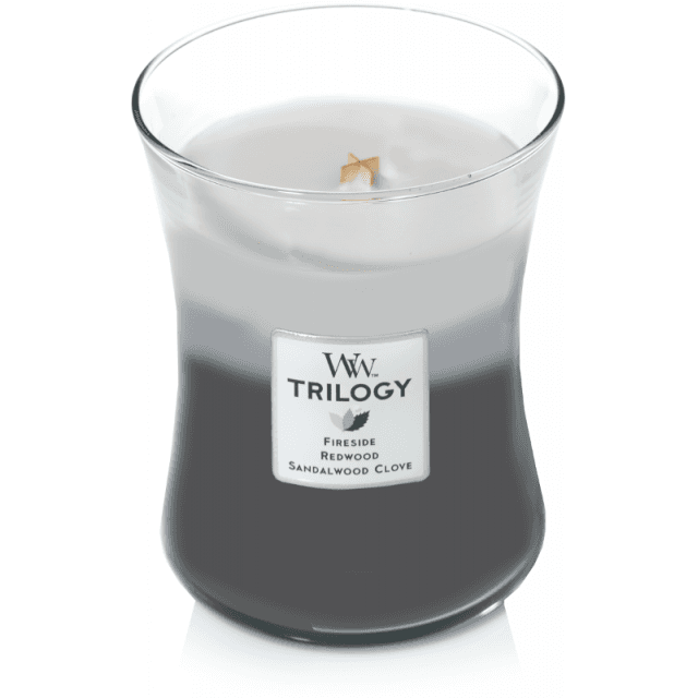 Lumanare parfumata - Trilogy Warm Woods, Medium Jar | WoodWick