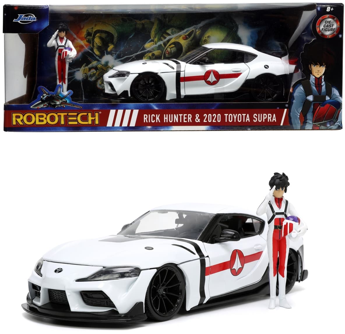 Set masinuta cu figurina  - Rick Hunter si Toyota Supra | Jada Toys