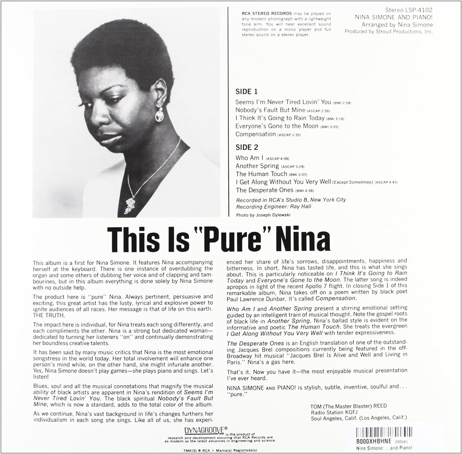 Nina Simone And Piano! - Vinyl | Nina Simone