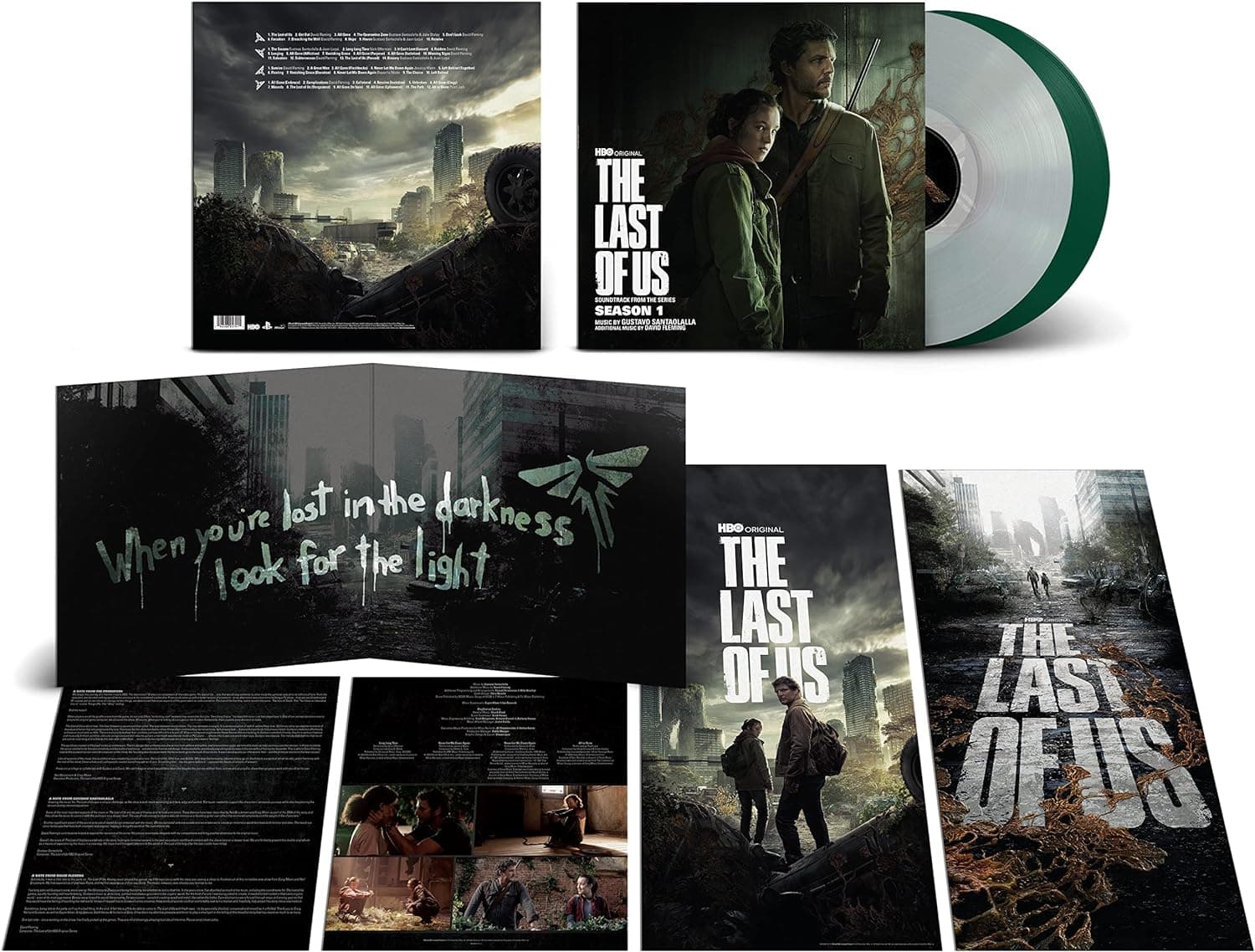 The Last Of Us: Season 1- Soundtrack (Green / Clear Vinyl) | Gustavo Santaolalla, Dave Fleming
