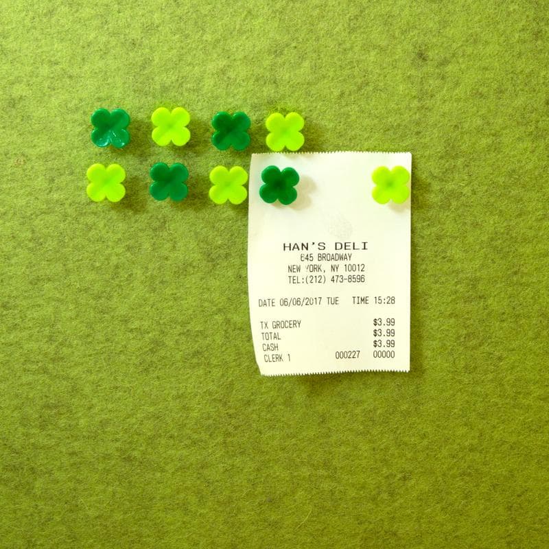 Set 20 push pins - Lucky Clover | Kikkerland