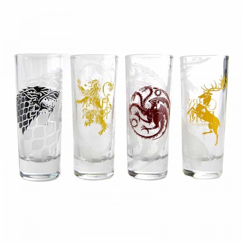 Set 4 pahare shot - Game Of Thrones All Houses | Half Moon Bay