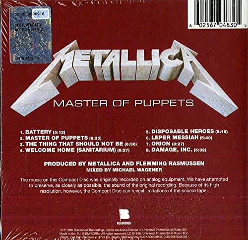 Master Of Puppets (Digisleeve) | Metallica