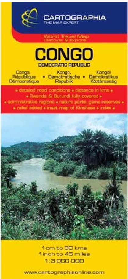 Harta rutiera Congo |