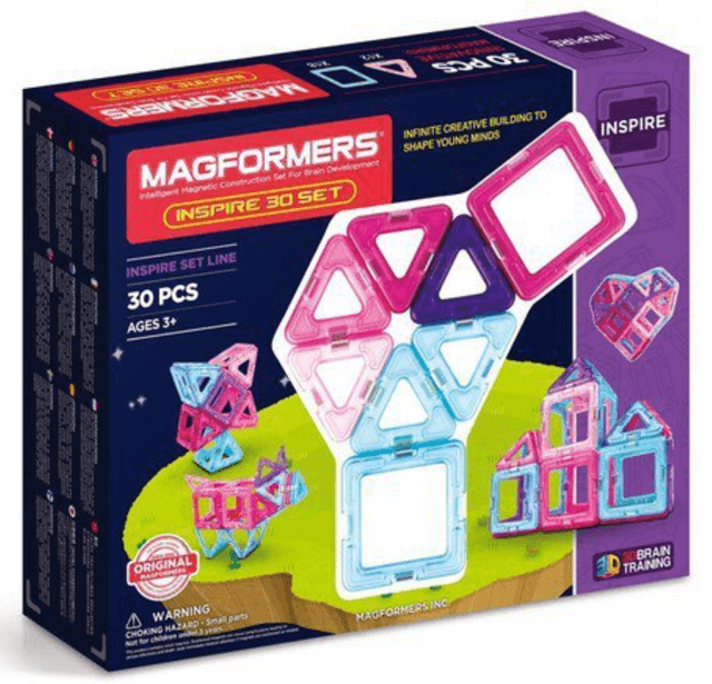 Set de constructie magnetic - Inspire, 30 piese | Magformers