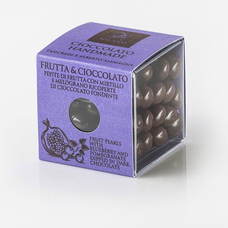 Bomboane - Pomegranate and Blueberry dipped in Dark Chocolate | T'a Milano