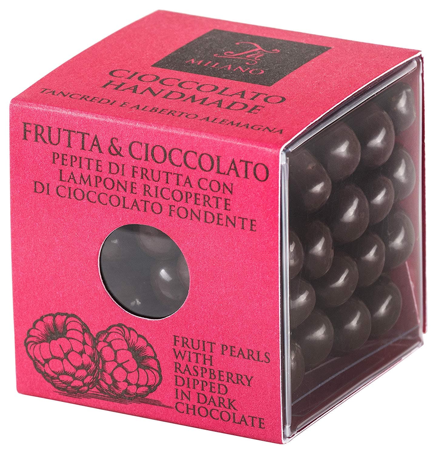 Bomboane cu ciocolata neagra si zmeura - Frutta & Cioccolato | T'a Milano