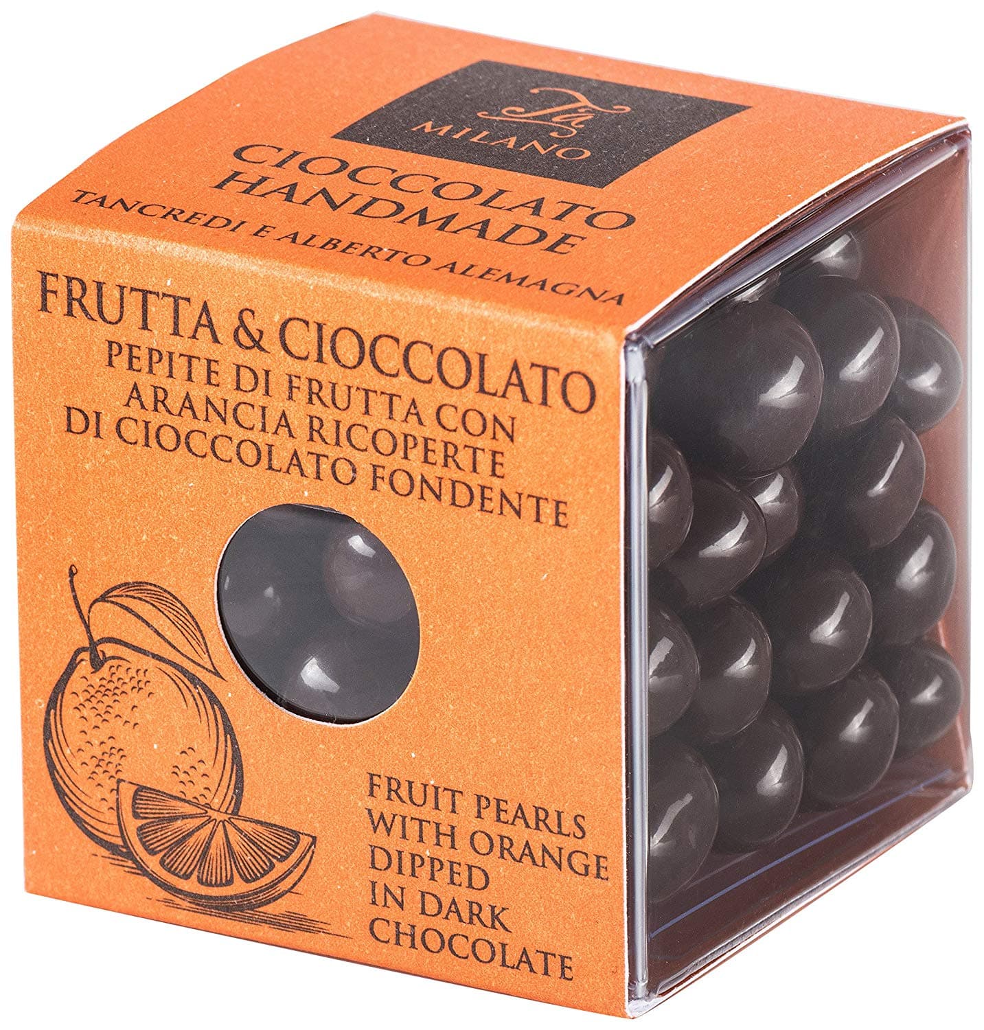Bomboane cu ciocolata neagra si portocale - Frutta & Cioccolato | T'a Milano