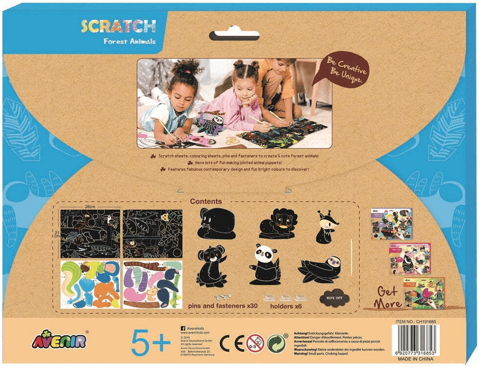 Set creativ de razuit - Animale din padure | Avenir