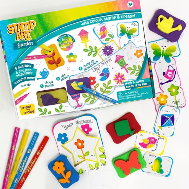 Set creativ - Stampile - Gradina | ImagiMake
