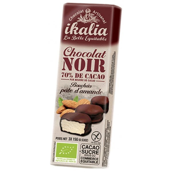 Ciocolata neagra - Bouchees pate d'amand Bio | Saveurs et Nature