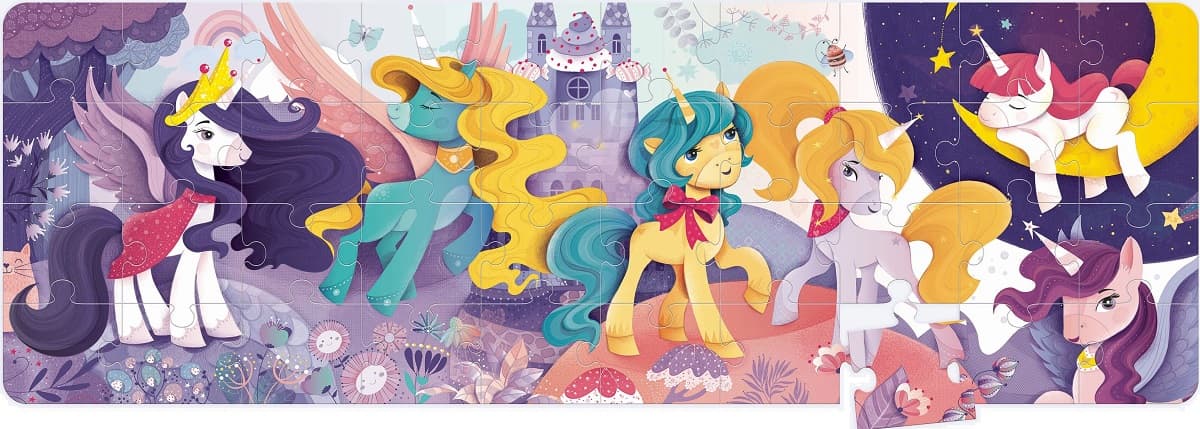 Puzzle luuung - Unicorni, 40 piese | Mimorello
