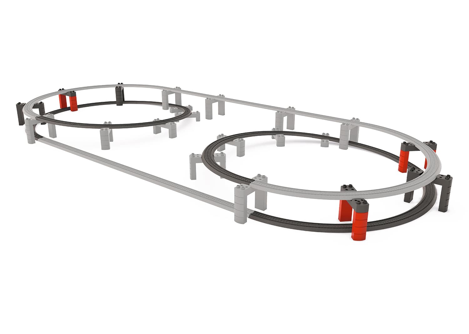 Set de constructie - Elevated Railroad Plastic Track Extension Set | Marklin