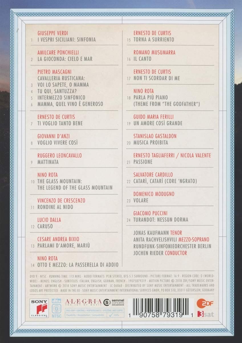 Eine italienische Nacht - Live aus der Waldbühne Berlin/An Italian Night - Live from the Waldbühne Berlin (DVD) | Jonas Kaufmann