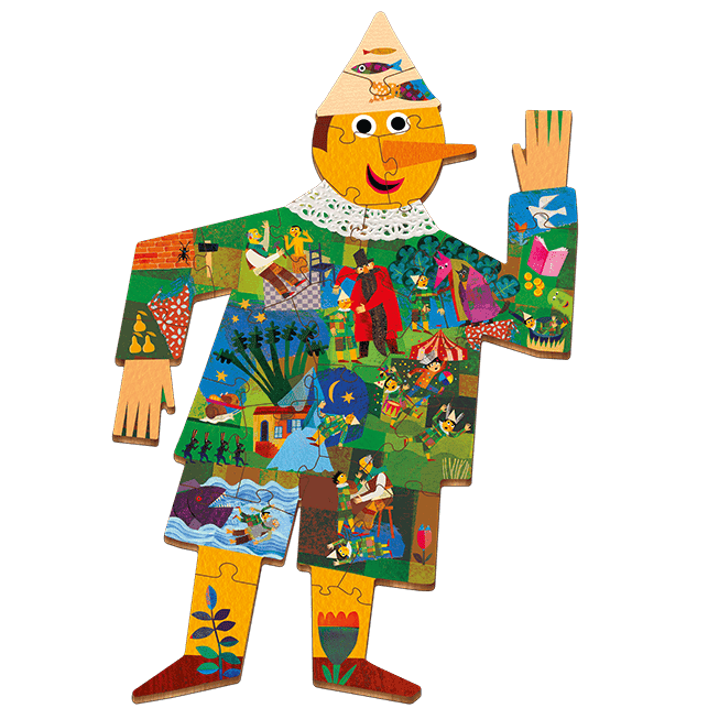 Puzzle 24 piese - Woody Story Puzzle - Pinocchio | Ludattica