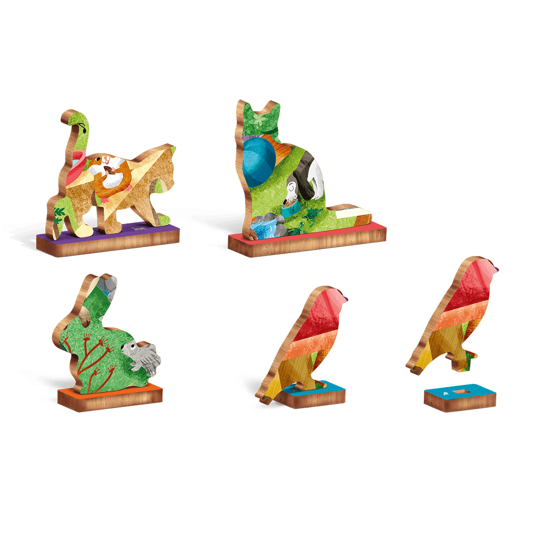 Puzzle 48 piese - Animale de companie | Ludattica